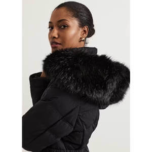 Phase Eight Dixie Long Fur Hood Puffer